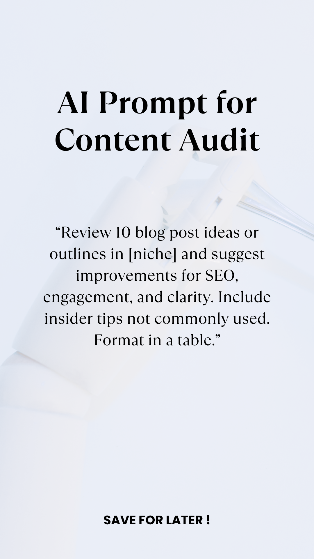 AI Prompt For Content Audit