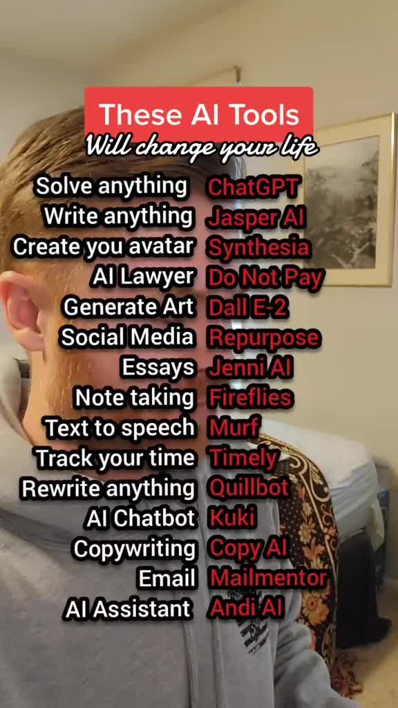 119K views · 619 reactions | These AI tools will change your life 😱 – dm for cerdit or removal:) #aitools #openai #ai | AI Mastery | Facebook