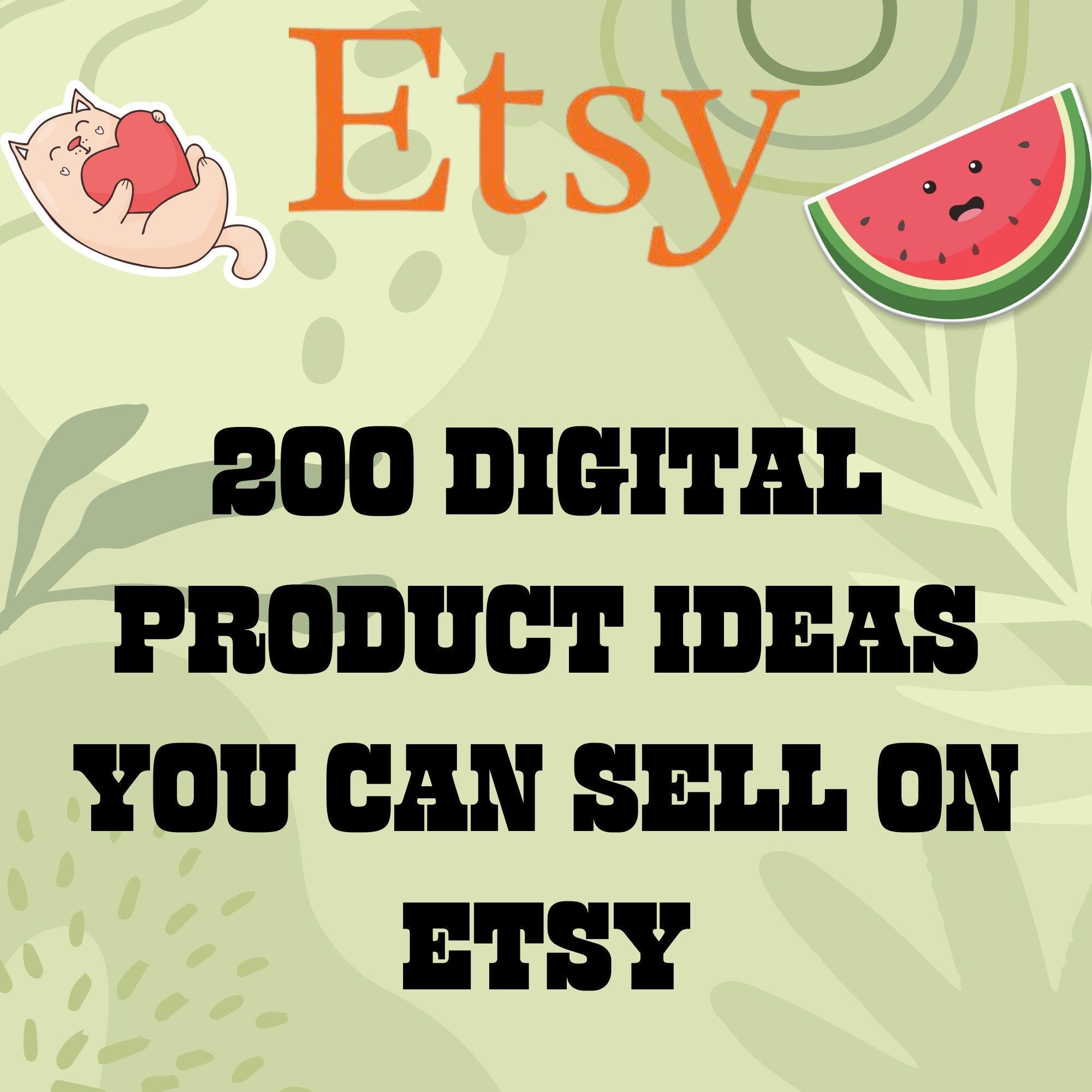 200 Best-Selling Etsy Digital Products for Profitable Selling in 2024