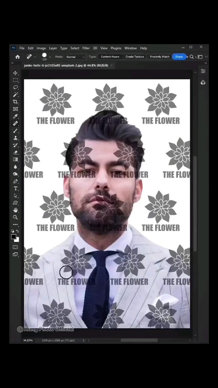 How to Remove Water Mark with Your design in photoshop.