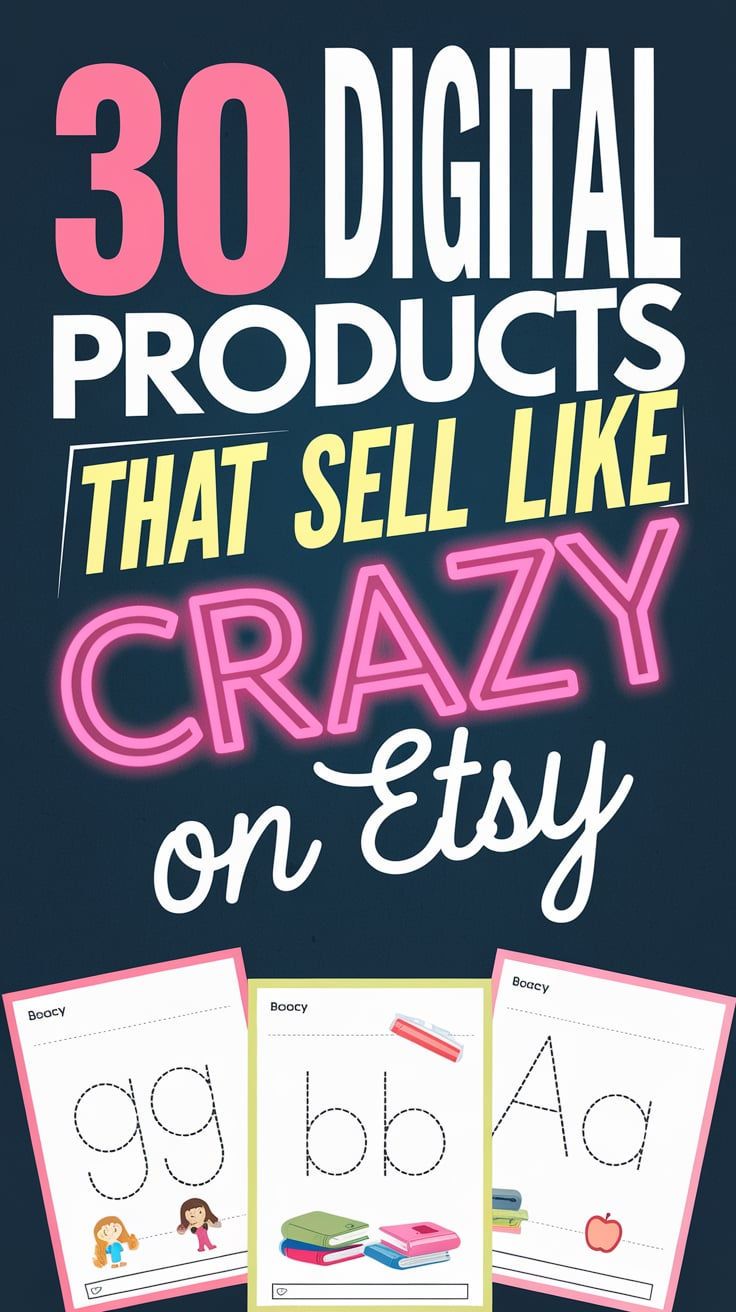 30 Digital Products to Sell on Etsy