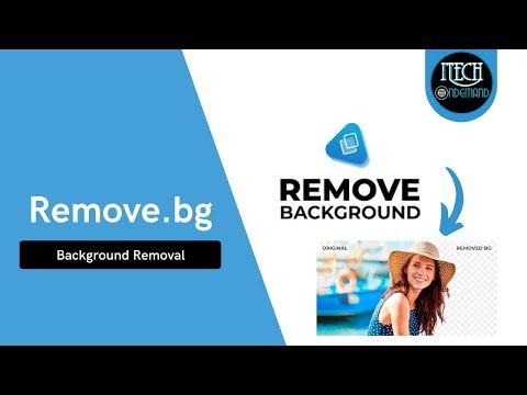 Remove.bg |  Background Removal |  How To Remove Background from and Image