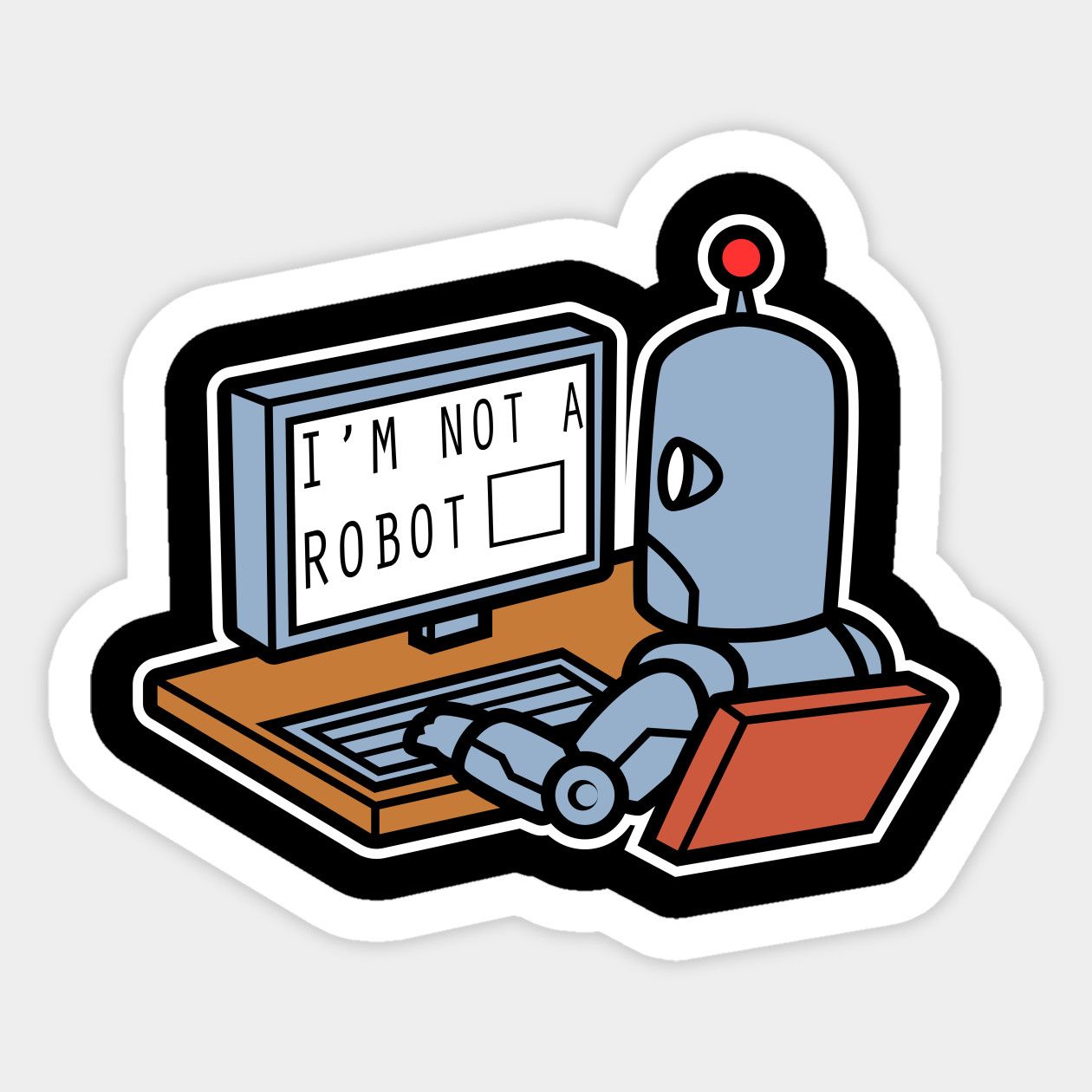 I Am Not A Robot Sticker | Captcha