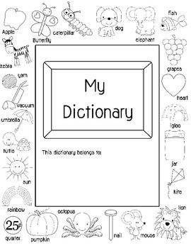 Primary Printable Fill-in Dictionary