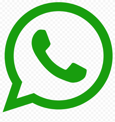 Outline Whatsapp Wa Watsup Green Logo Icon Symbol Sign PNG