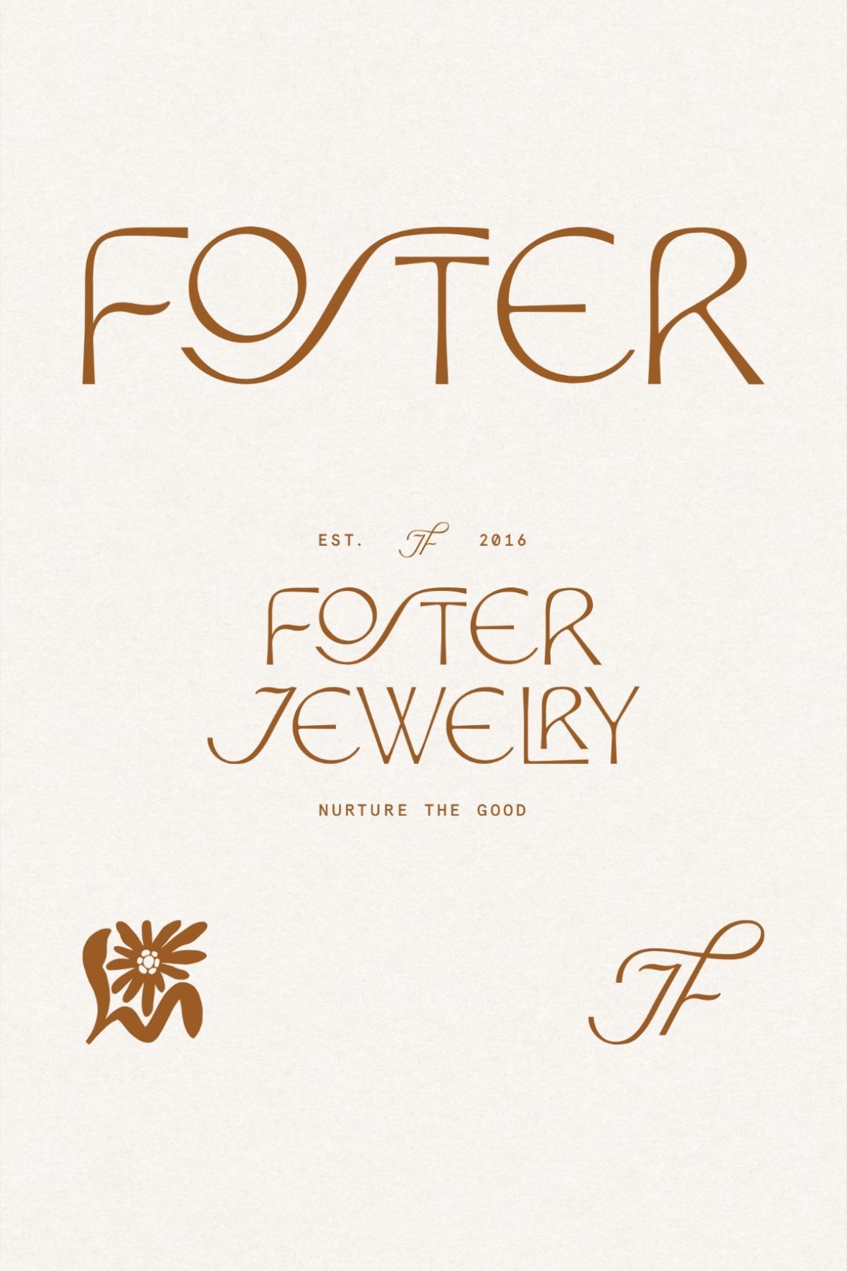 Custom Type, Handcrafted Logotype for Organic, Minimal Jewelry Brand by Thuro Design