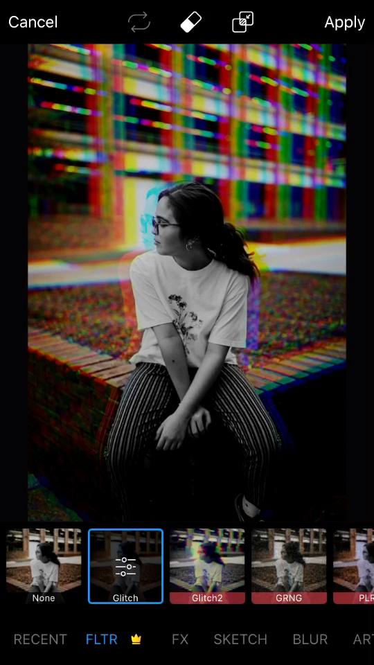 How To Create An Isolated Glitch Effect | PicsArt Tutorial ▶️