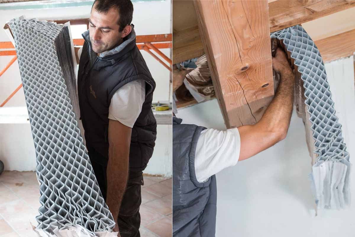 L’isolant réflecteur alvéolaire, une invention française et durable pour construire des maisons sans chauffage