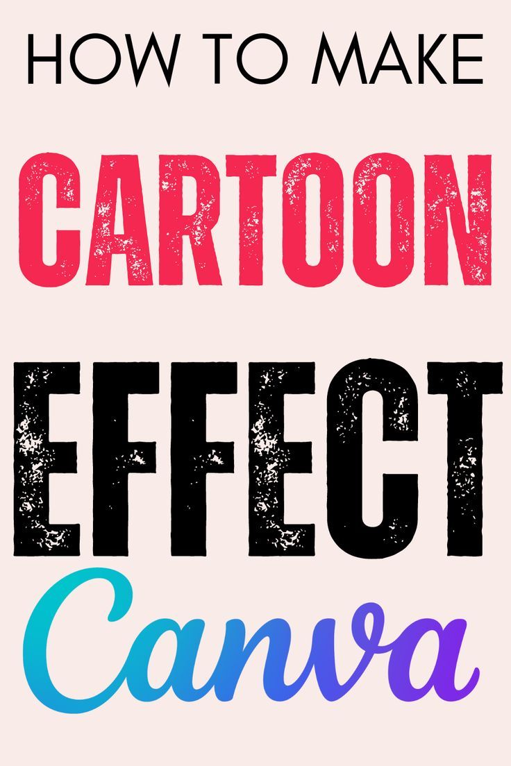 cartoon photo effect tutorial in canva