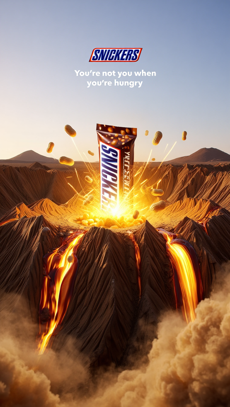Snickers Eruption – Hunger Never Looked This Epic