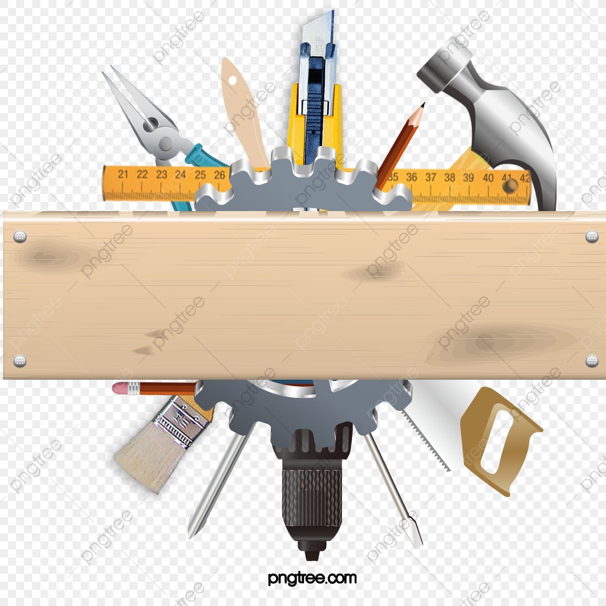 Hardware Maintenance Tools PNG Image, Hardware Maintenance Tools, Home Renovation, Ruler PNG Image For Free Download