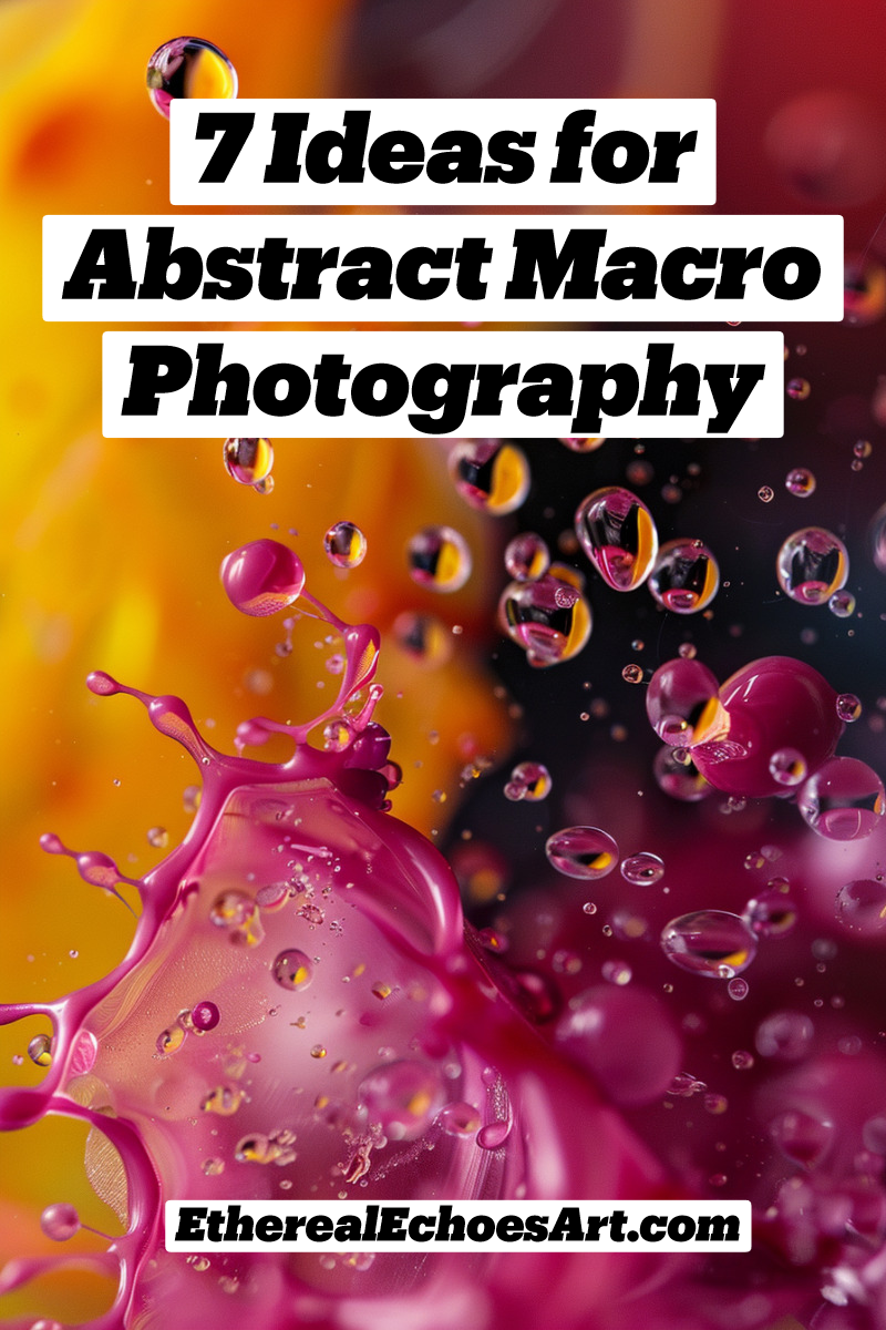 Abstract Macro Photography Ideas: Symphony of Drops