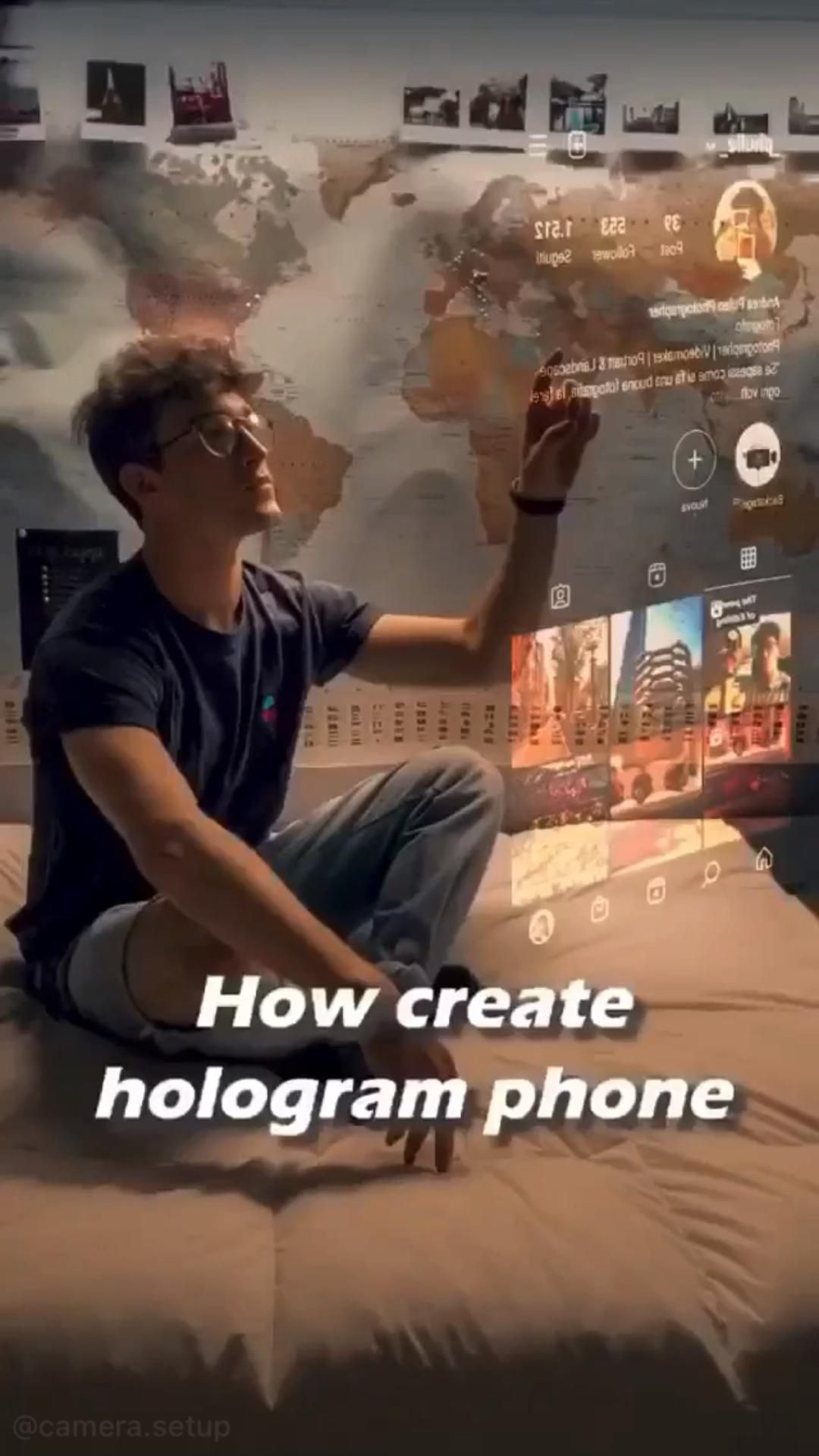 how to create Hologram photo with a Picsart app 📲🔥