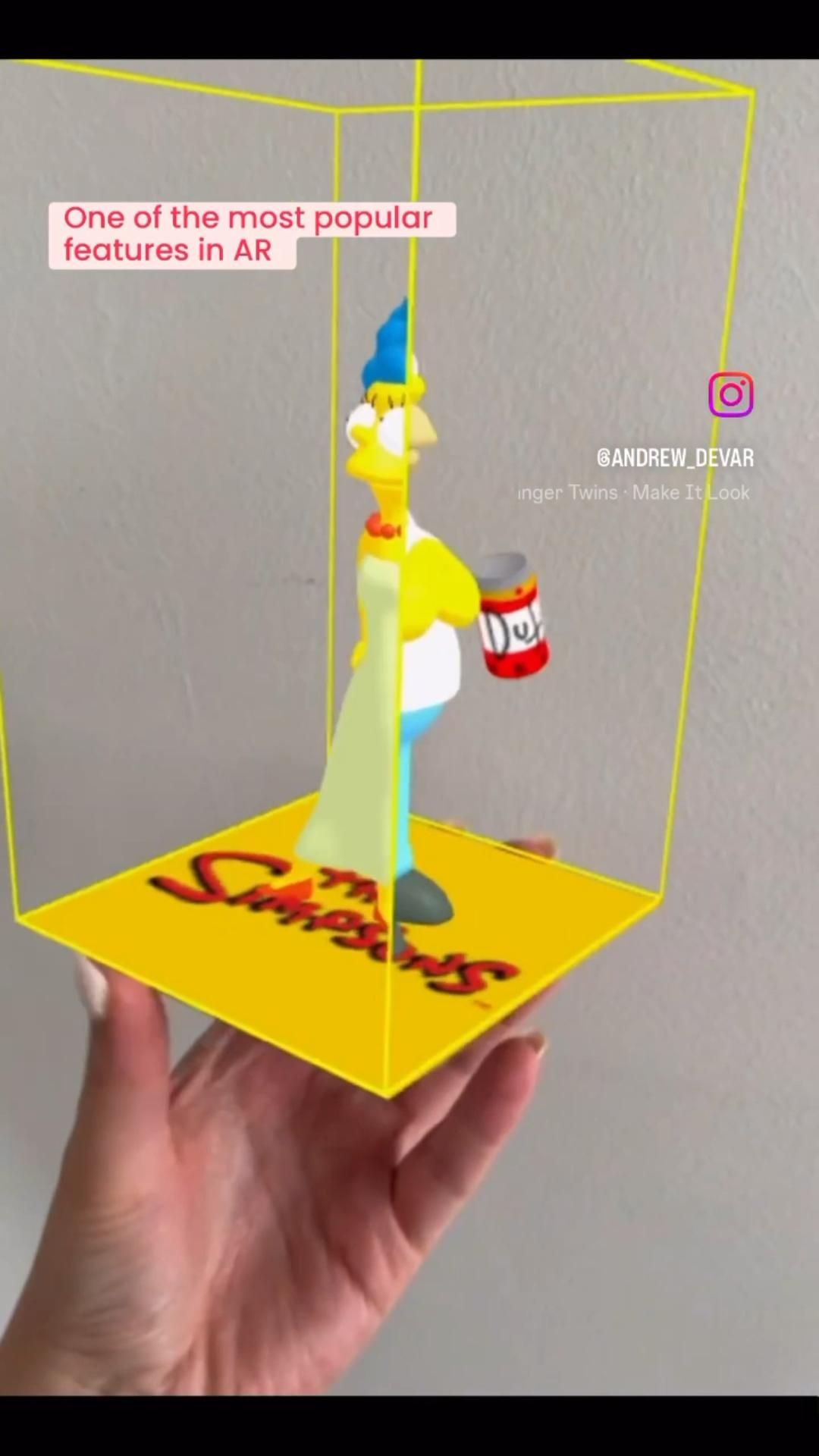 The Simpsons, Ice cream and Coffee – showcase in Augmented reality