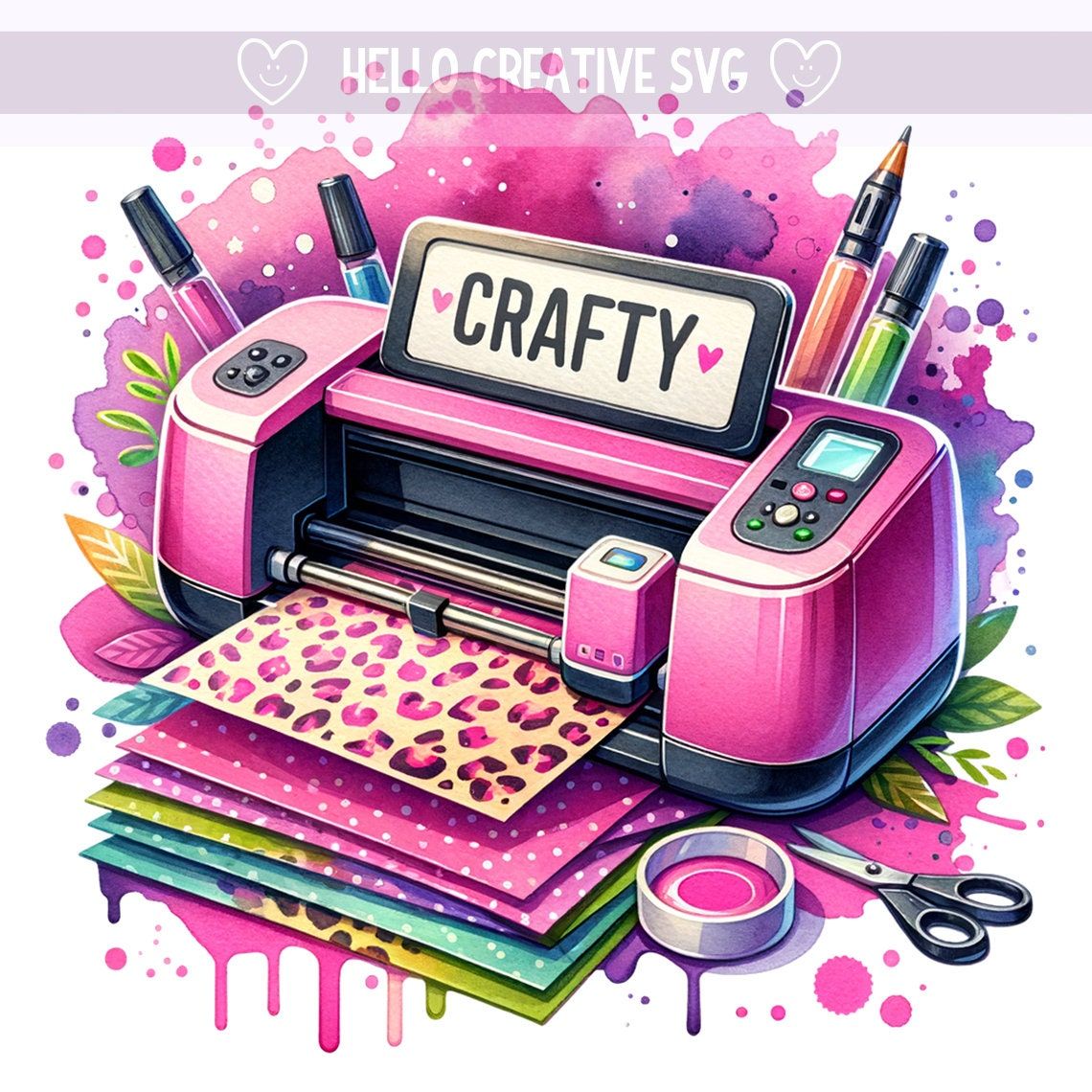 Artisanat PNG Clipart, Happy Crafter png, artisanat amour PNG, Crafty Machine png, conception par sublimation, téléchargement numérique PNG