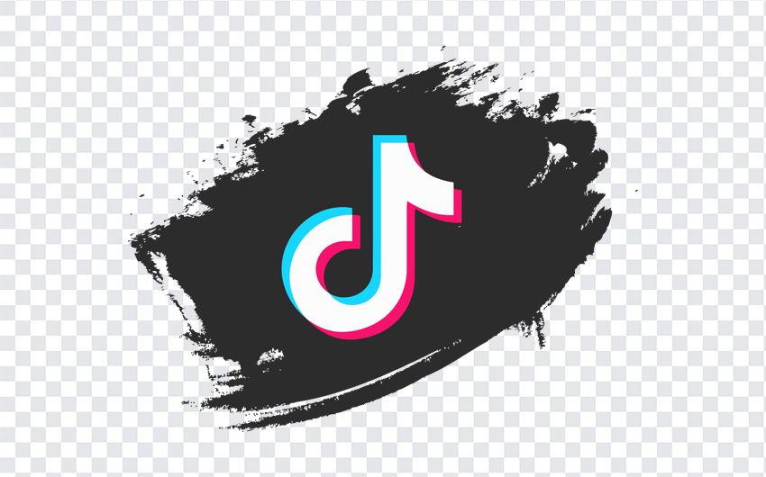 Tiktok Brush Splash Icon PNG
