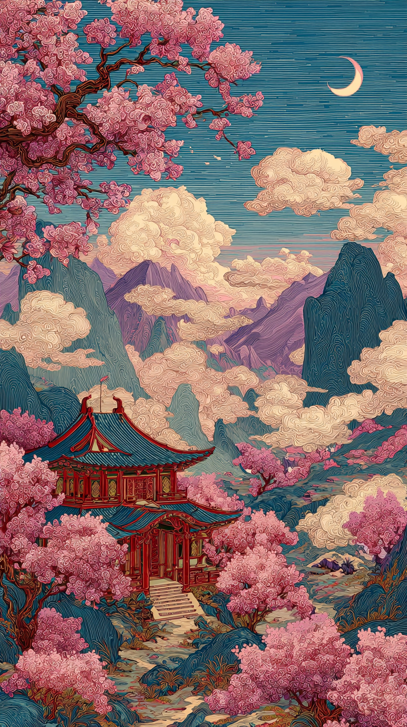 Japanese Serene Temple in the Hills | SEE MORE