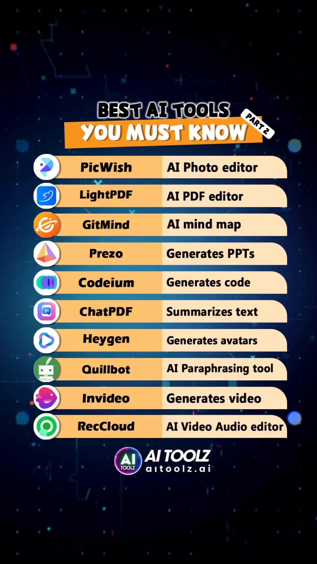 Best AI tools you must know (part 2) #aitools #bestaitools #aitool #topaitools #aitools2024 #ai #ait