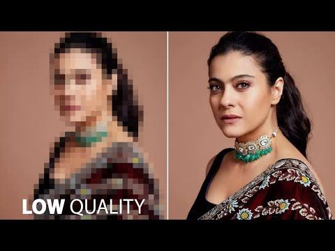 Photoshop tutorial low to high resolution photo/image Photoshop low resolution to high resolution
