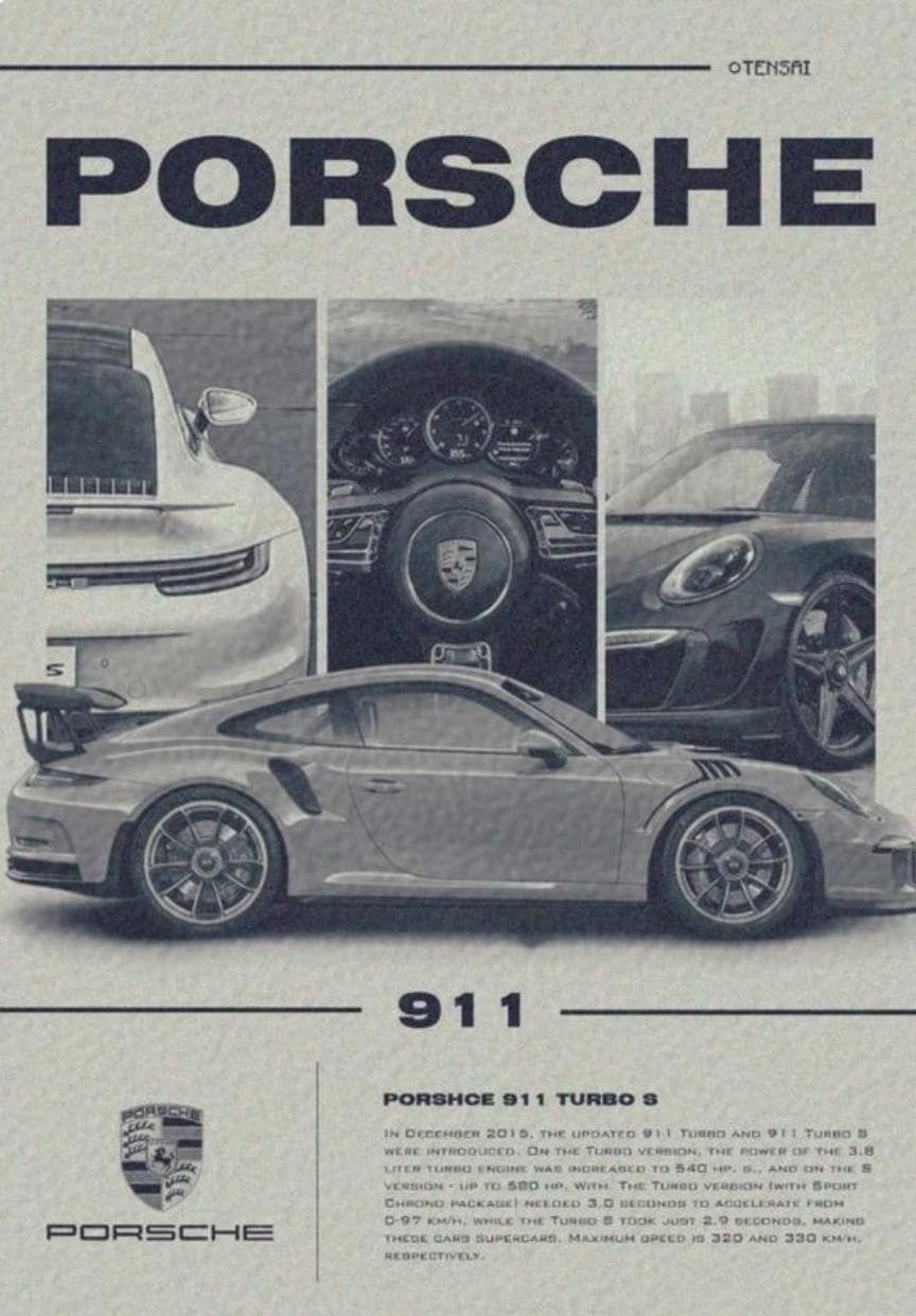 Porche Poster