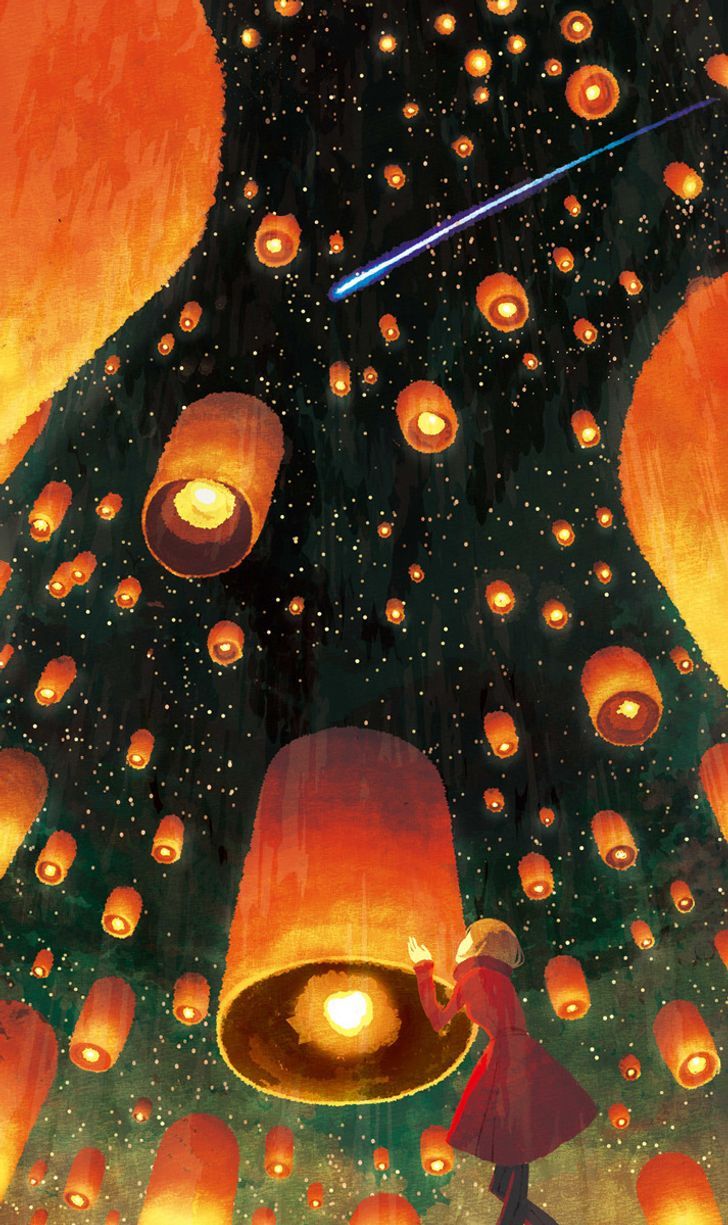 20 Cuadros de una artista japonesa que sabe convertir la vida cotidiana en un cuento de hadas