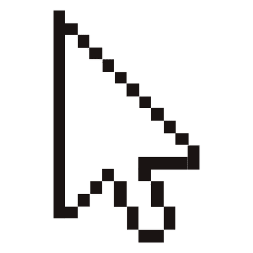 Pixilated Arrow Cursor PNG & SVG Design For T-Shirts