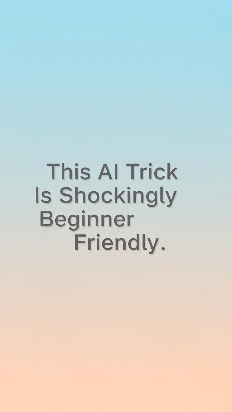 This AI Trick Is Shockingly Beginner Friendly’