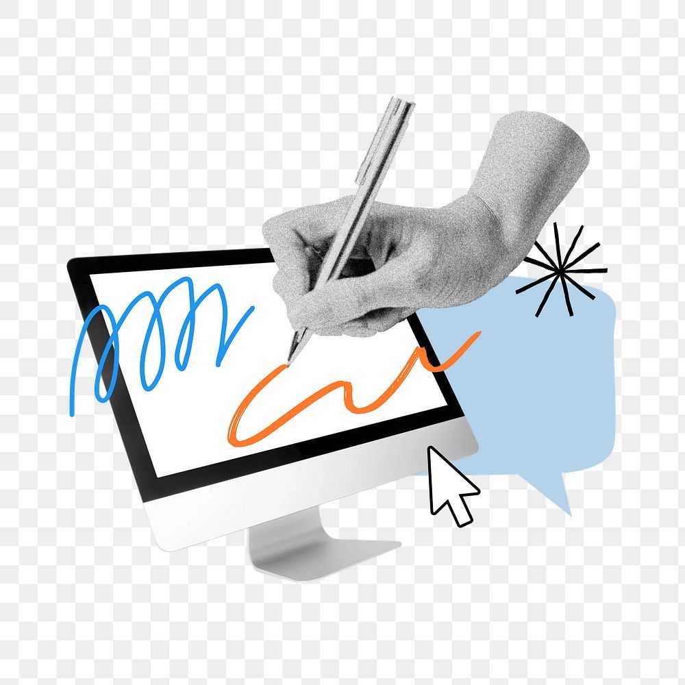 Download premium png of Graphic designer png hand, creative remix, transparent