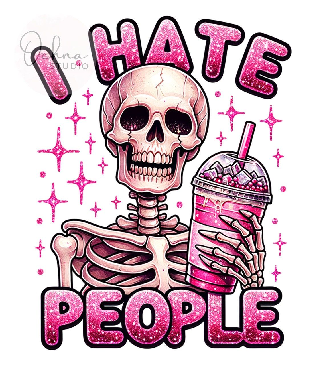 I Hate People PNG, I Hate Human Png, Sarcastic PNG, Snarky Skeleton Png, Skeleton Clipart, Sublimation Design, Digital Download PNG