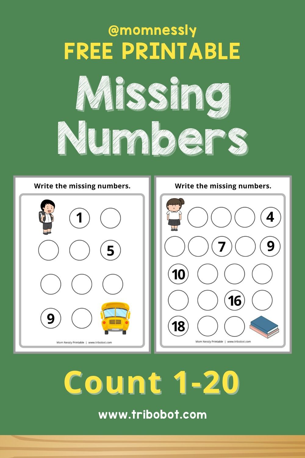 Missing Number Worksheet