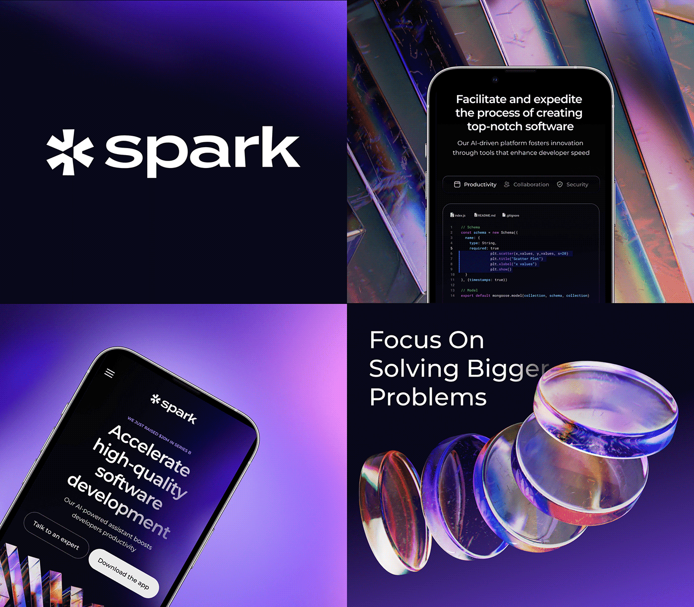 Spark | AI Software Tech Website | UI/UX Web Design – Olga | Shade ®