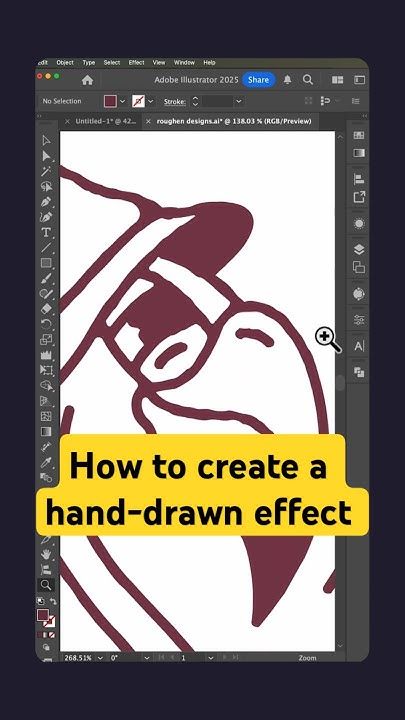 3 ways to create a hand drawn effect in Adobe Illustrator