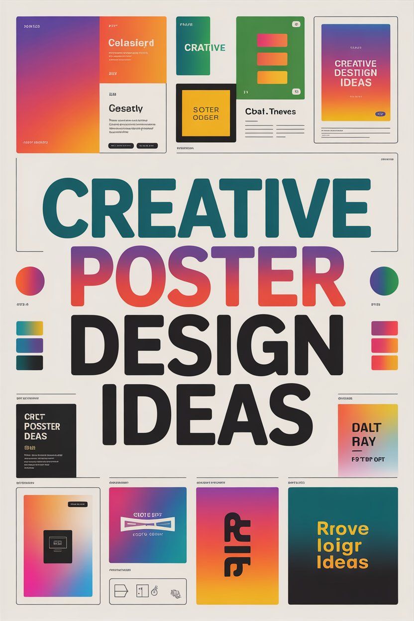 Creative Poster Design Ideas for Inspiration – Modern Printable Posters – Aesthetic Wall Decor
