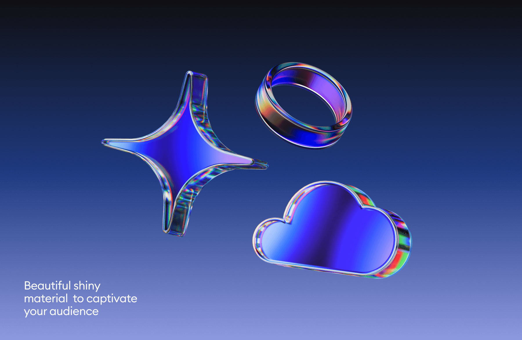 Dispersed glass 3d illustrations — Wannathis