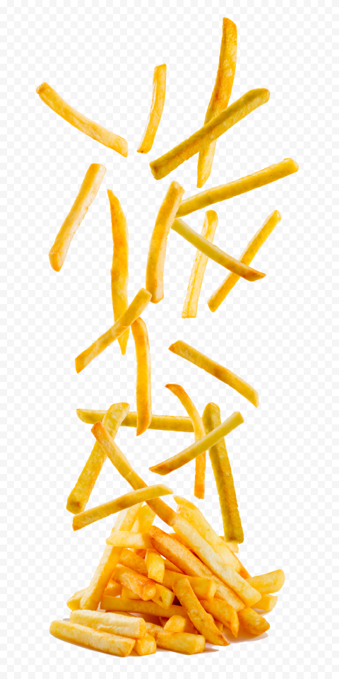 Download Falling French Fries PNG