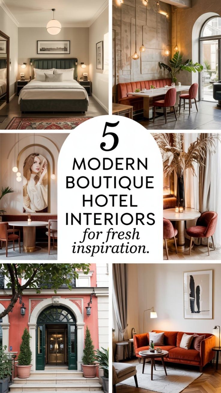 5 Modern Boutique Hotel Interiors for Fresh Inspiration