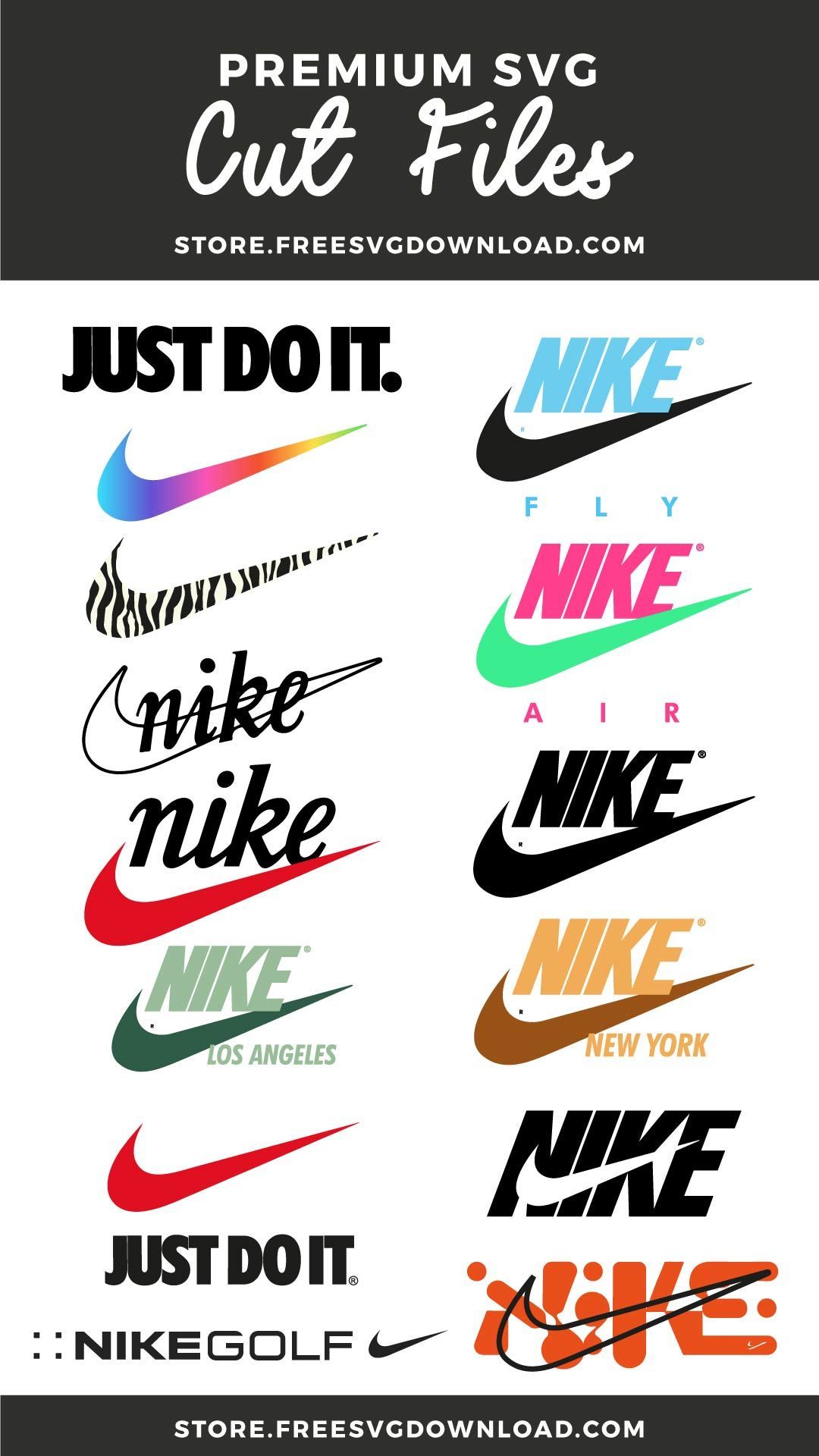 Free Nike SVG & PNG Fashion Cut Files for Cricut