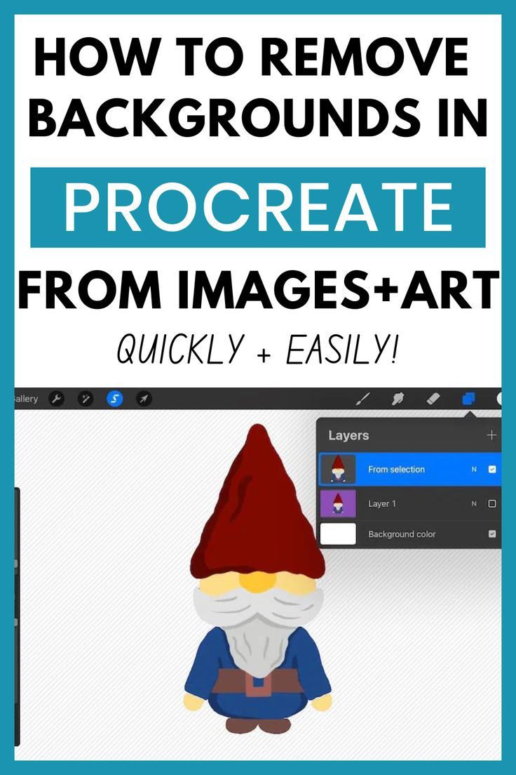 How to Use Procreate to Remove Backgrounds in Images and Art: Procreate Tutorial!