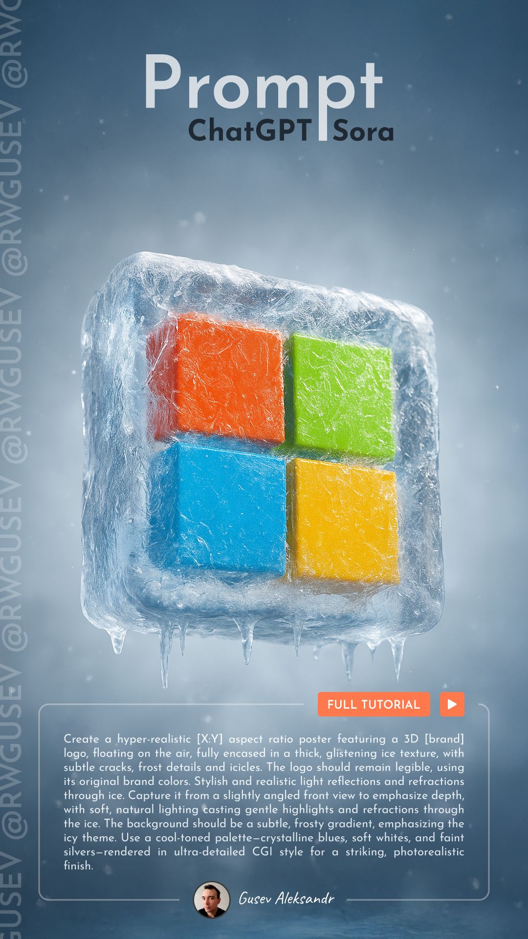 Frozen Elegance Logo Concept | ChatGPT & Sora