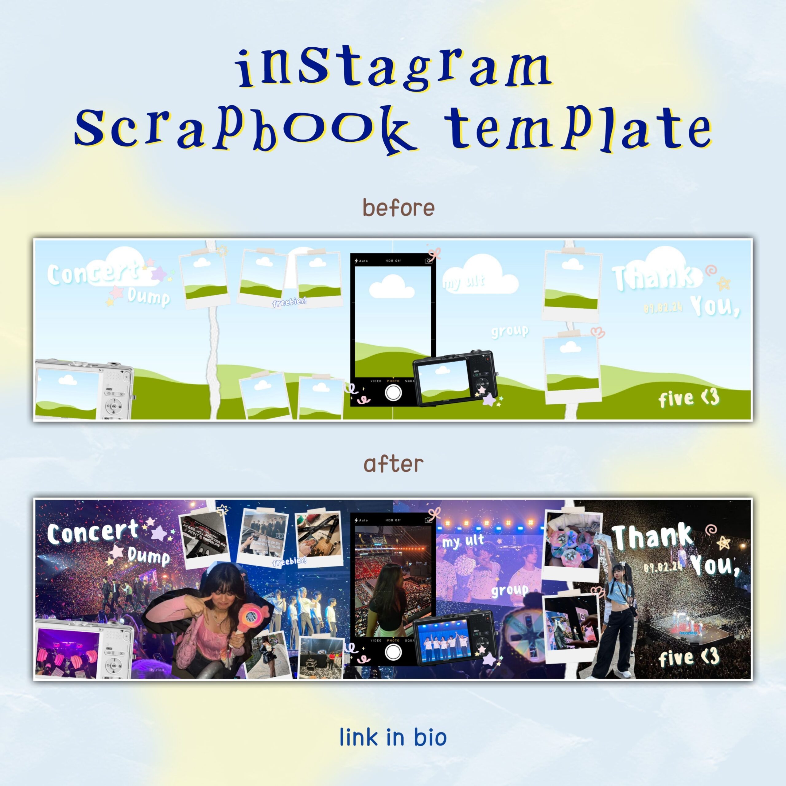 Concert Memories: Canva Templates Instagram Post Carousel