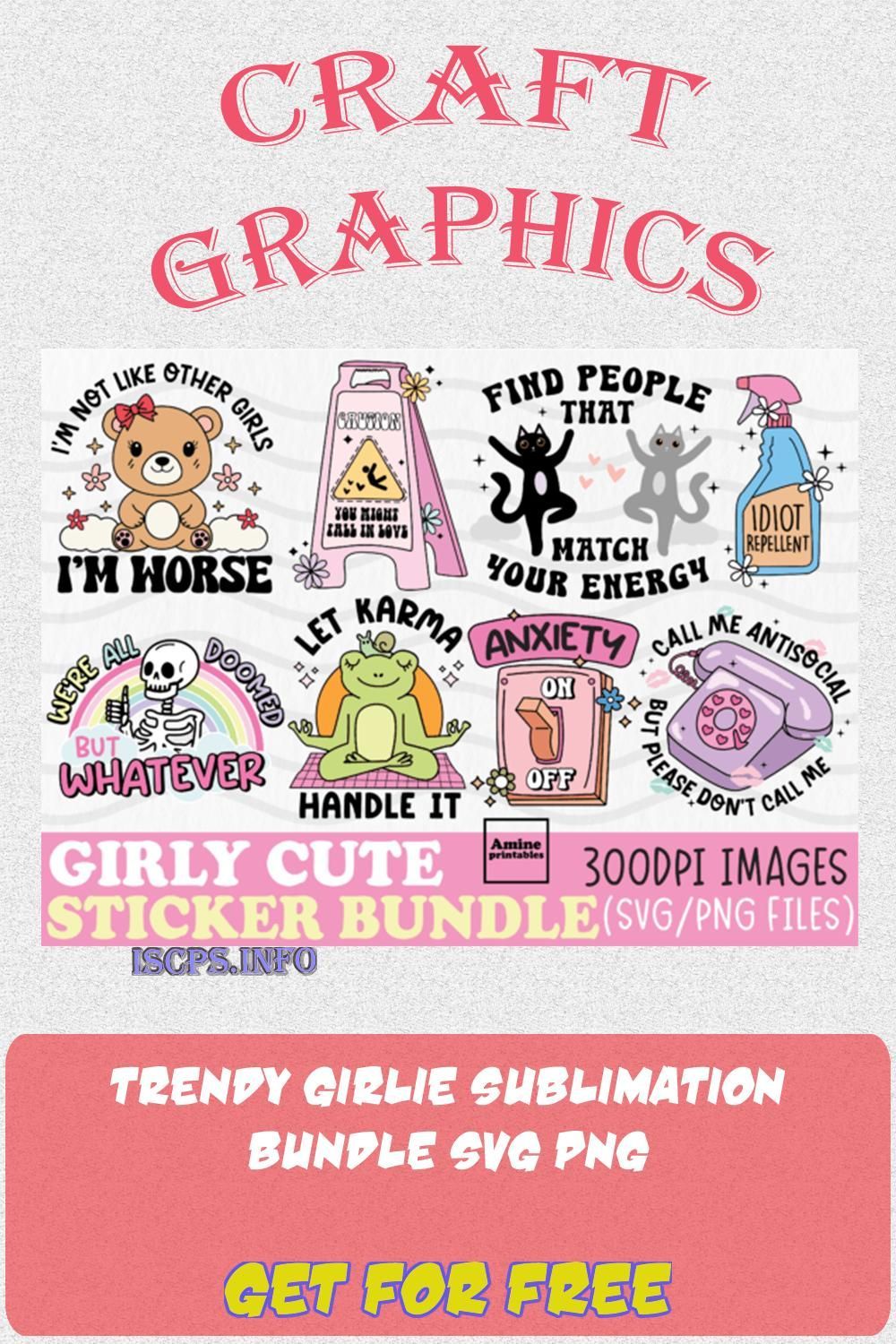 Trendy Girlie Sublimation Bundle SVG PNG