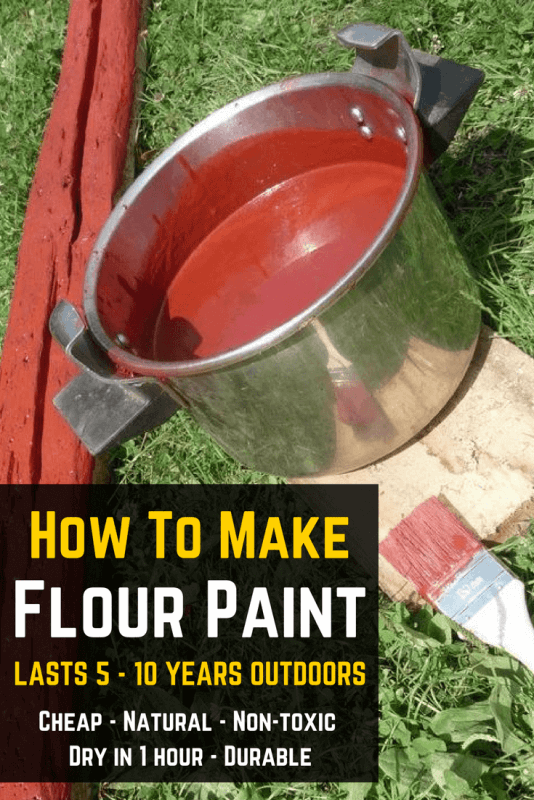 Swedish Flour Paint Recipe: Cheap, Natural & Lasts 5-10 Years Outdoors