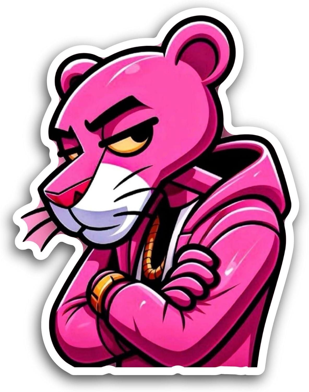 2 (Pieces) 3″ and 5″ Cartoon Sticker, Waterproof Vinyl Decals for Many Purpose Like Cars, Trucks, Laptops, Phones, Windows and More