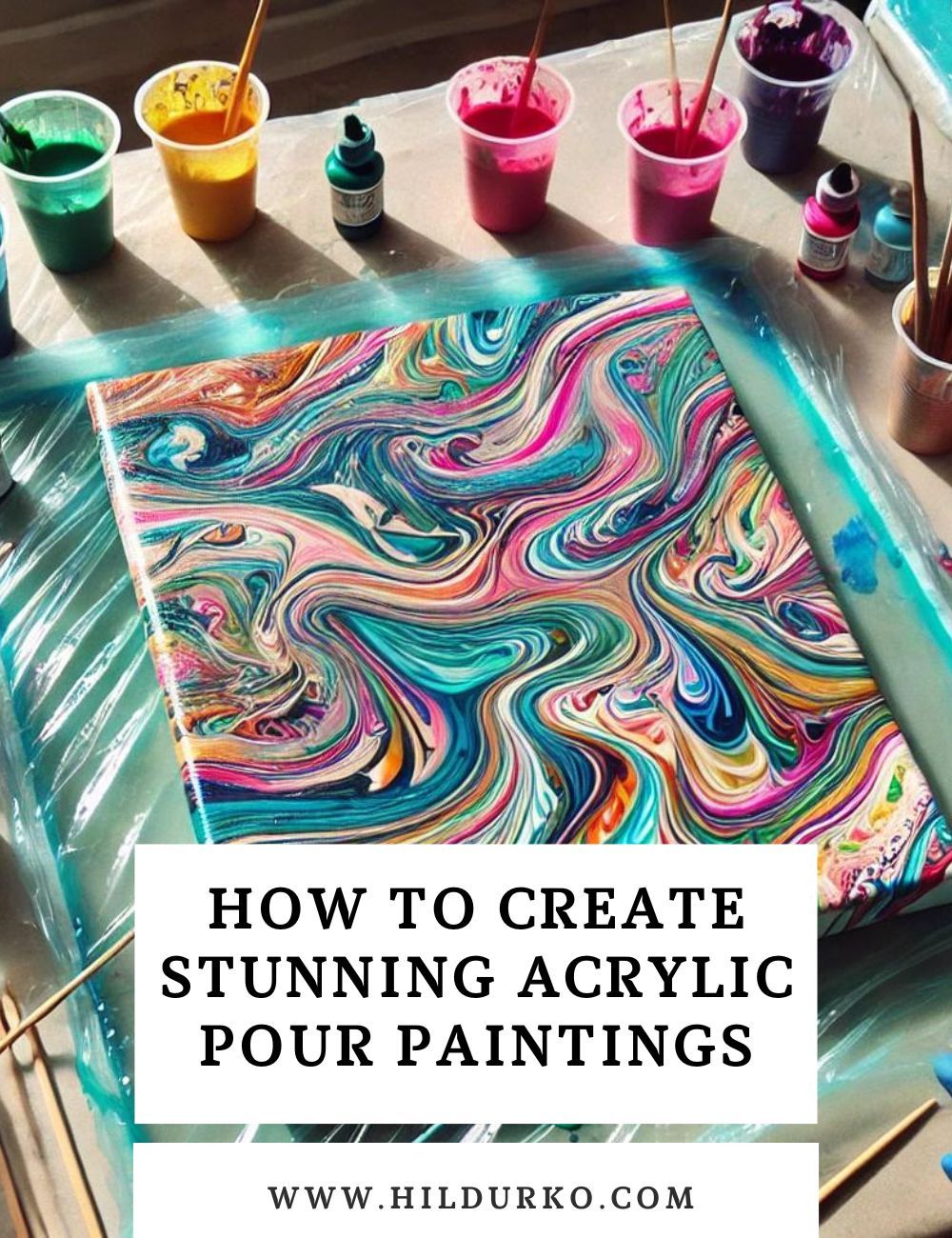 How to Create Stunning Acrylic Pour Paintings: A Beginner’s Guide – Sheep and Dragons Publishing