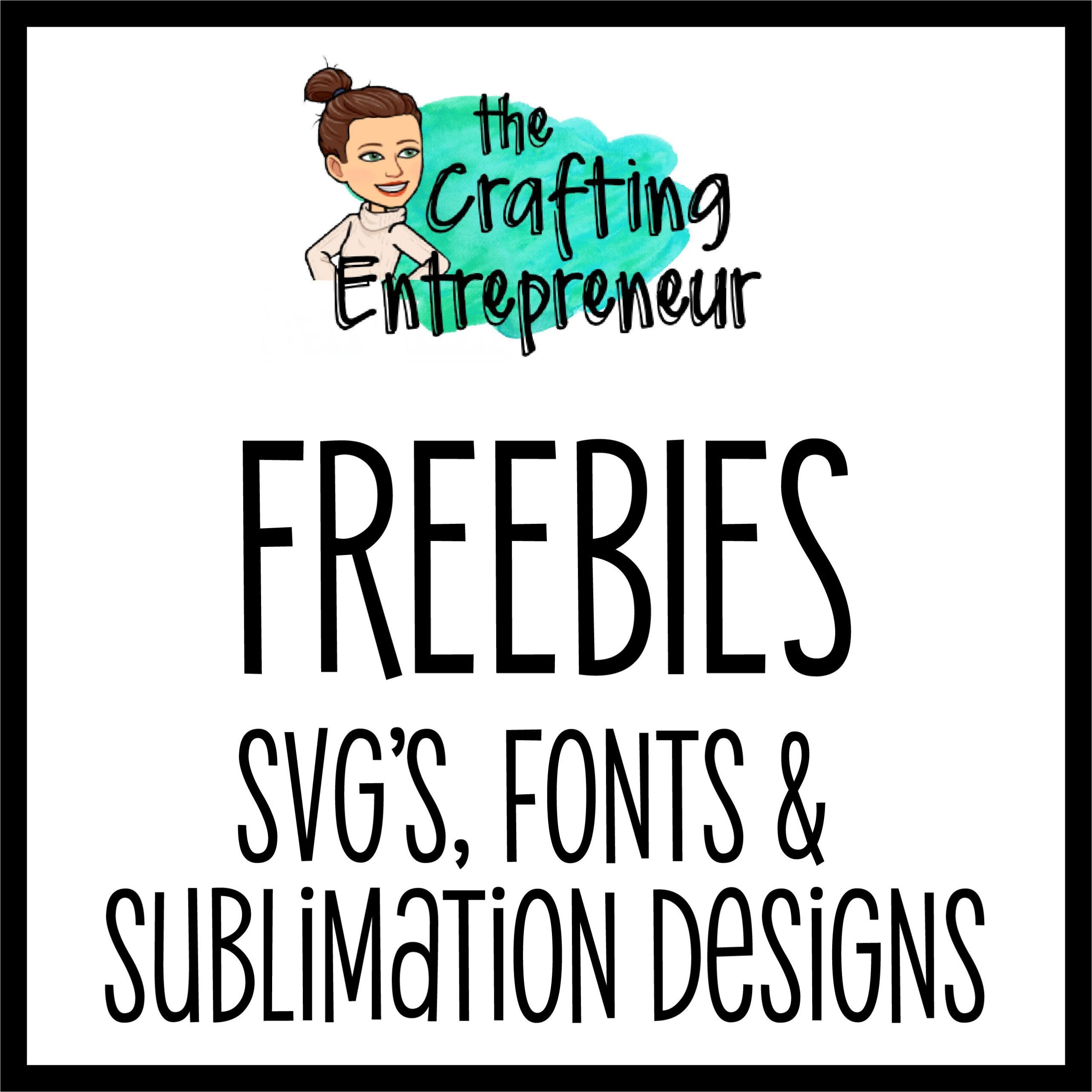Free SVG Sublimation Fonts & Clipart