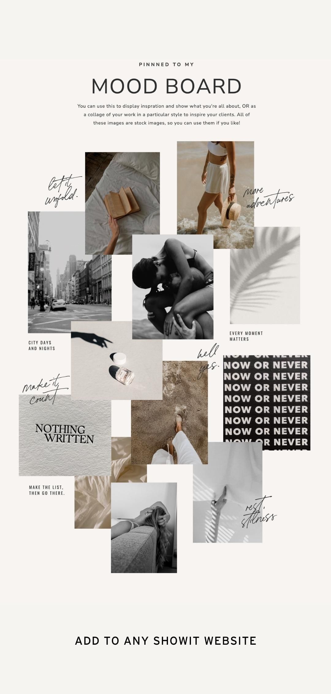 Mood Board Template | Tonic Site Shop