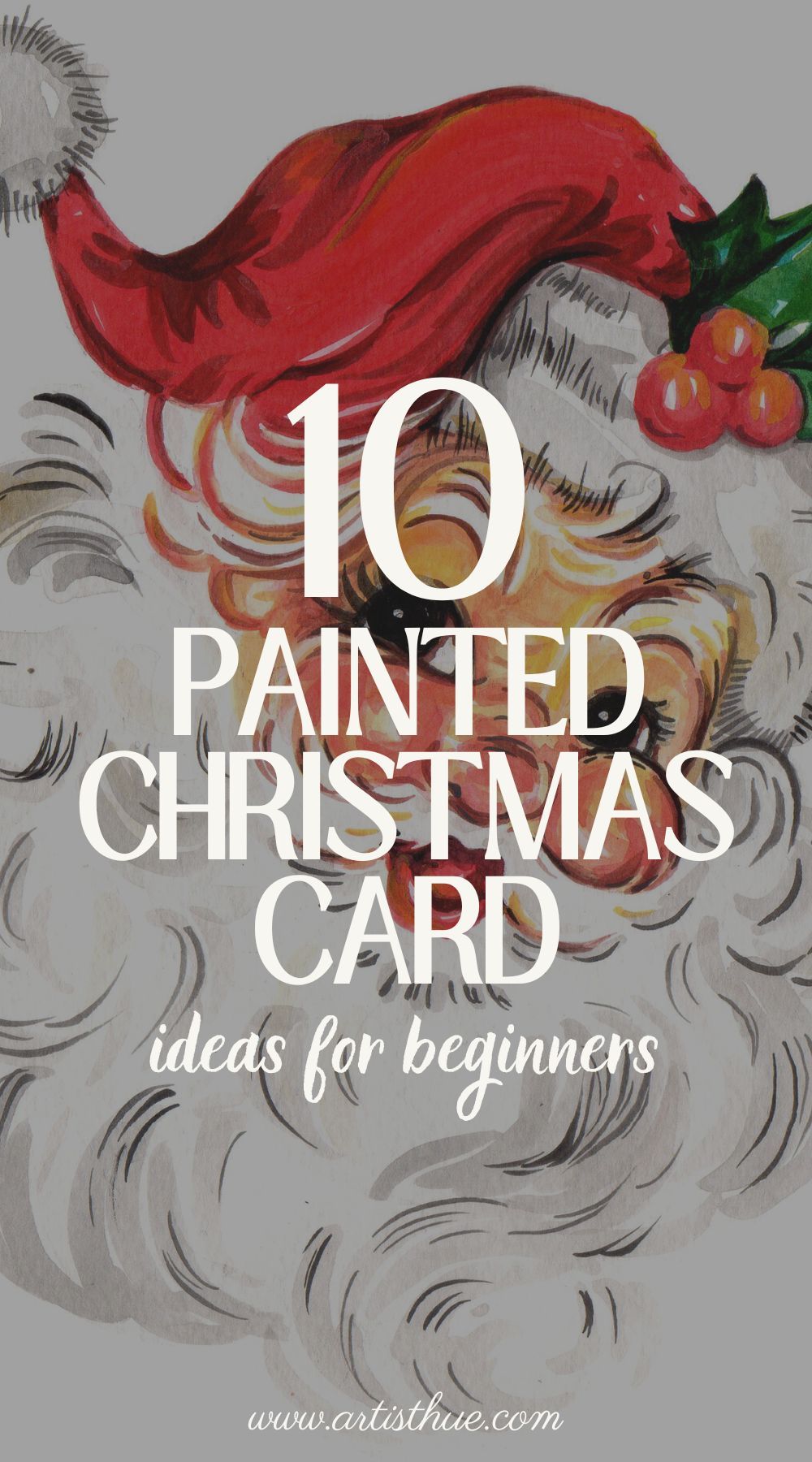 10+ Christmas Card Painting Inspiration in Watercolor