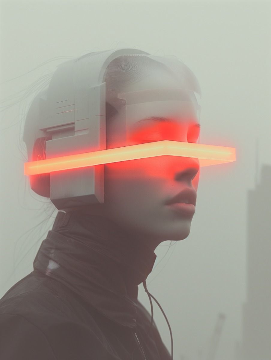 Neon Visions: Futuristic Tech Aesthetics