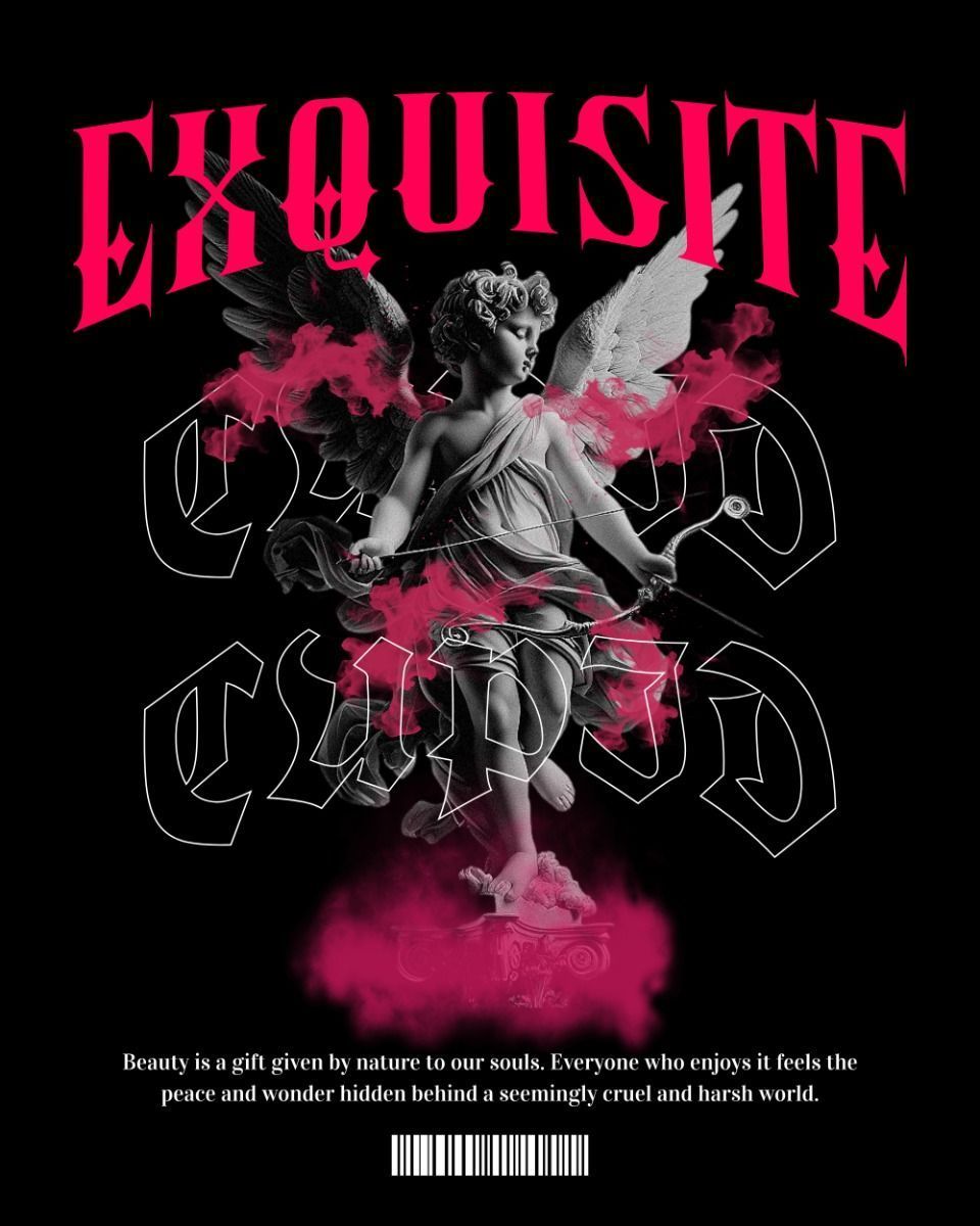 Customizable Cupid Exquisite Design Template