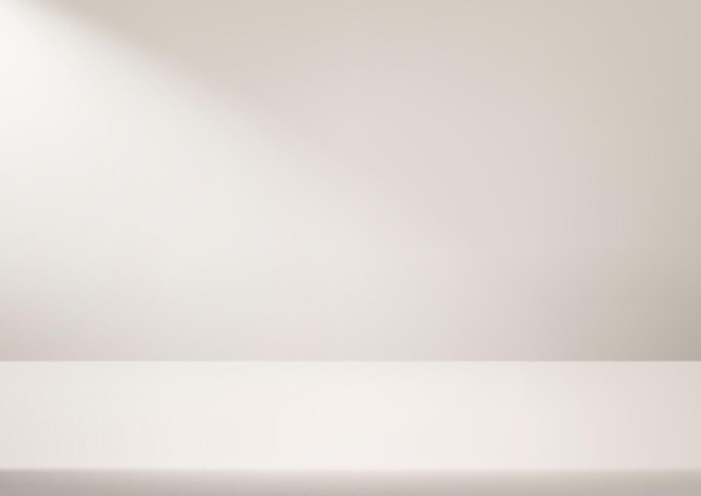 Empty beige studio background. Space for selling products on the website. Background 3d with podium. illustration